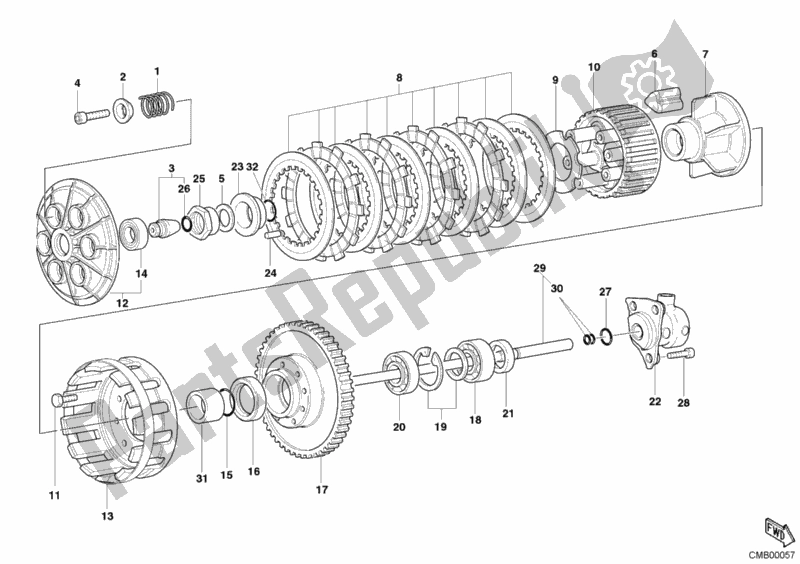 Wszystkie części do Sprz? G? O Ducati Superbike 999 USA 2006